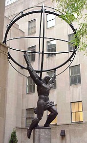 Atlas holding the world