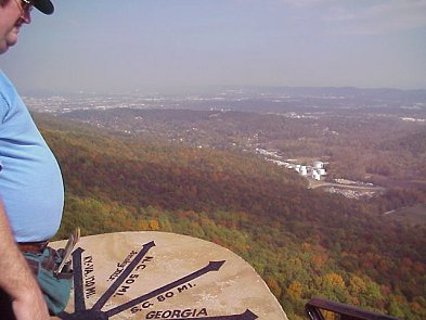 James at the summit of Lookout Mountain