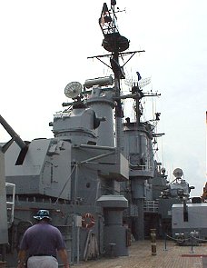 USS Salem deck