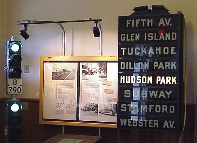 Trolley lights and signage